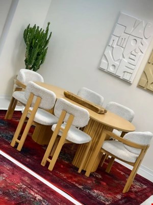 میز غذاخوری(نهارخوری)شش نفره کد ۶۲۲