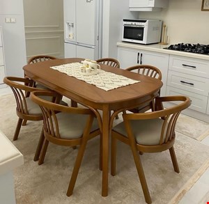 میز غذاخوری(نهارخوری)شش نفره کد ۶۱۸